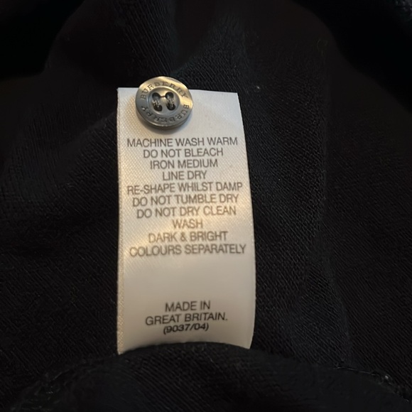 Burberry Sz Large Nova Check Black Long-sleeve Polo Knit Shirt - Picture 10 of 10